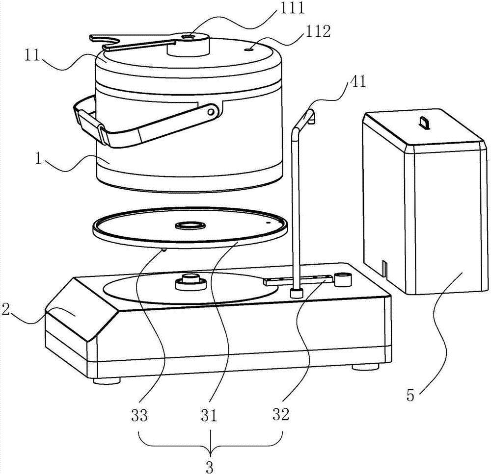 Split automatic water adding rice cooker