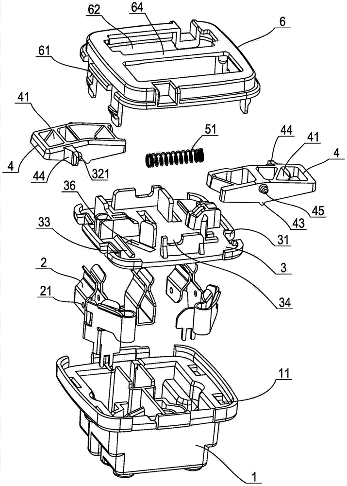 Socket module and socket with protective door