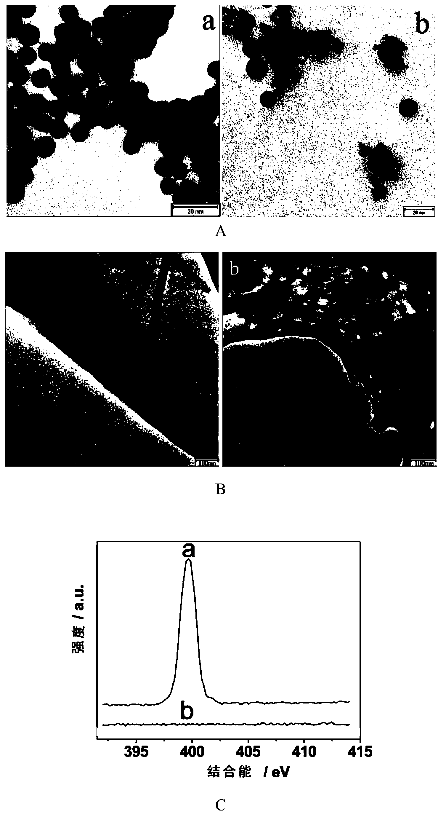 Double signal amplification ELISA detection method based on nanometer gold and graphene oxide