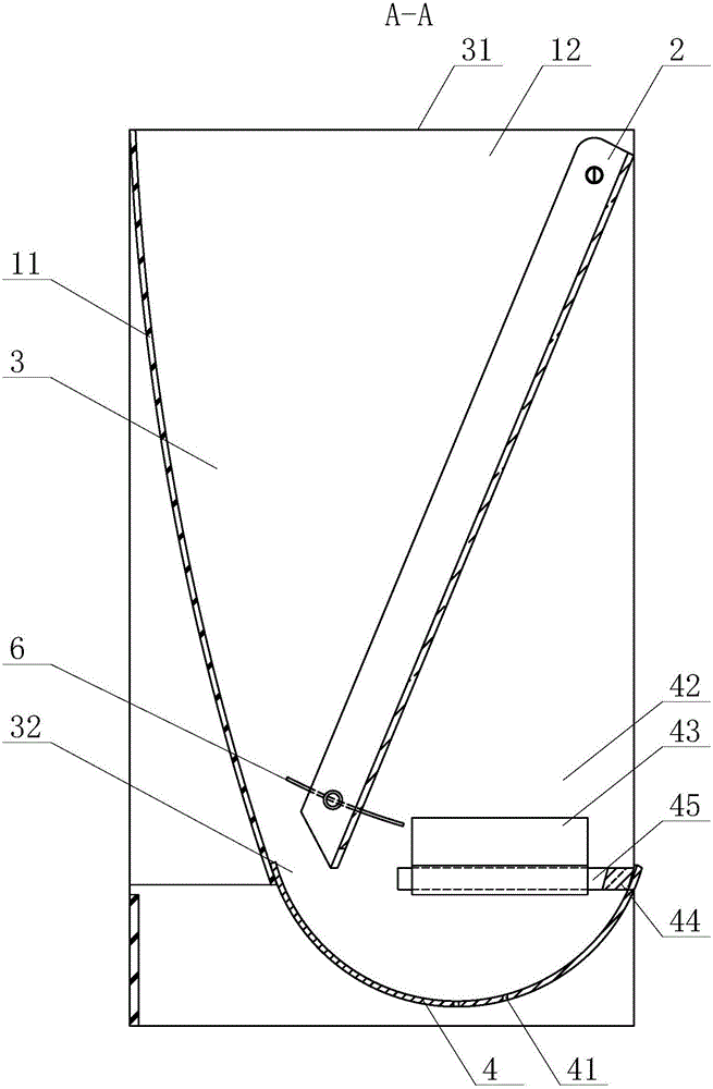 Granulated feed trough