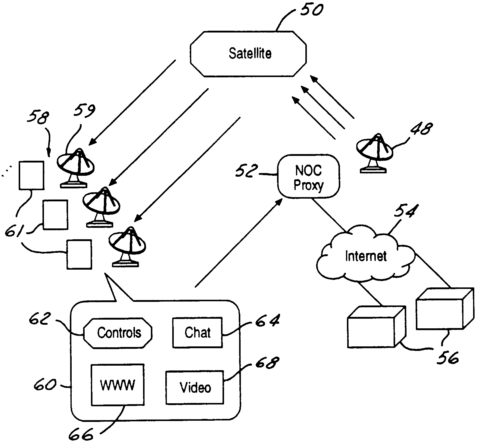 Multicast data services and broadcast signal markup stream for interactive broadcast systems