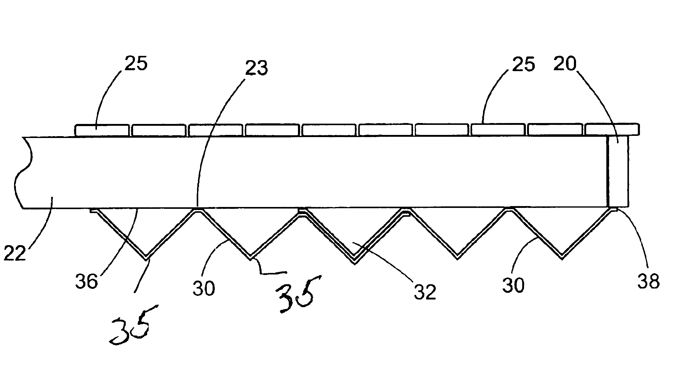 Modular deck drainage system