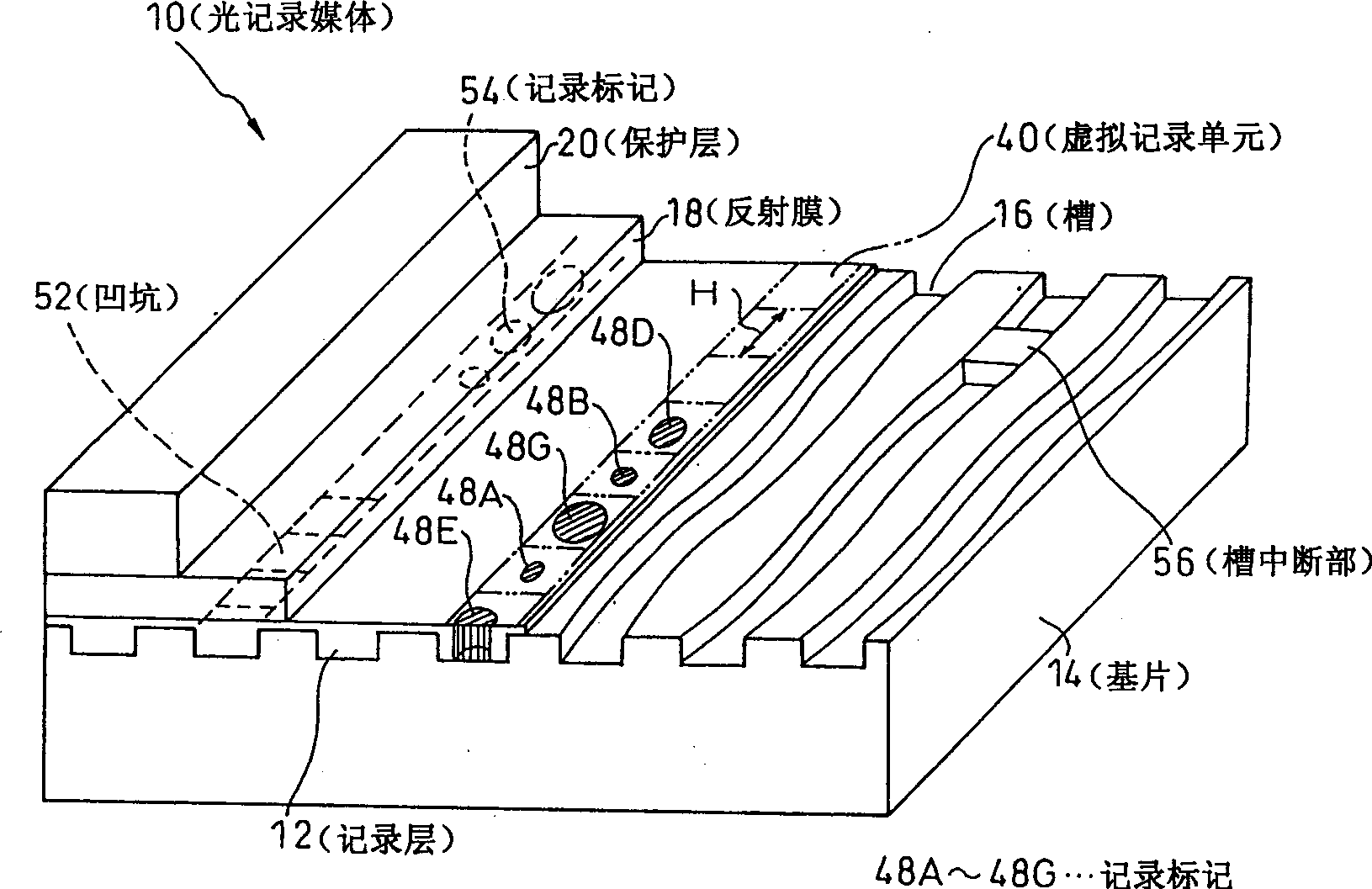 Optical record medium and optical record method thereof