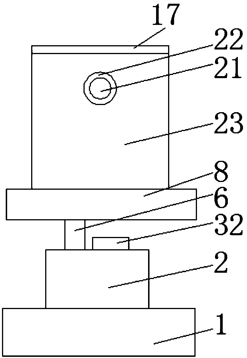 Drawing observing and clamping device for vertical die manufacturing