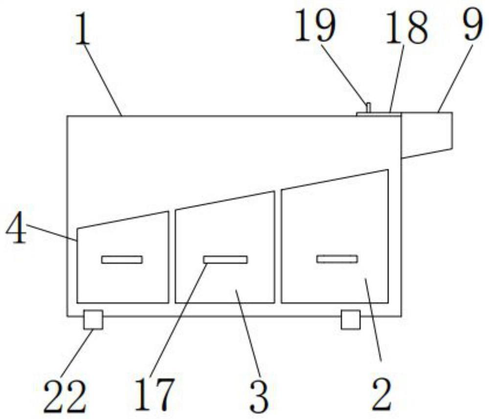 An operating room waste collection device