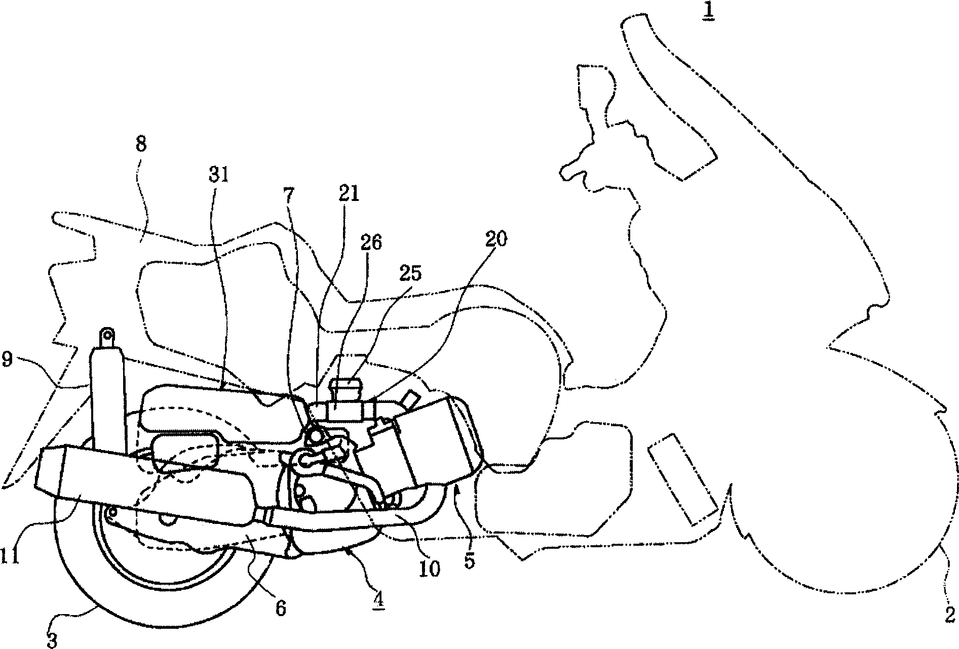 Two-wheel motorcycle