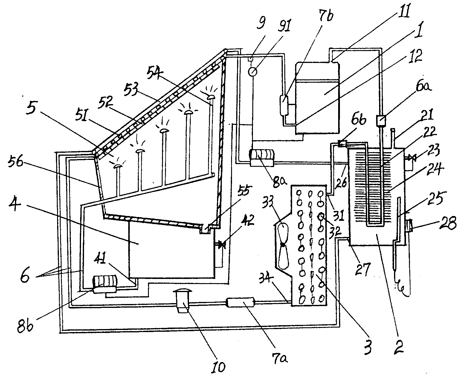 Energy-saving and highly effective ice-making plant