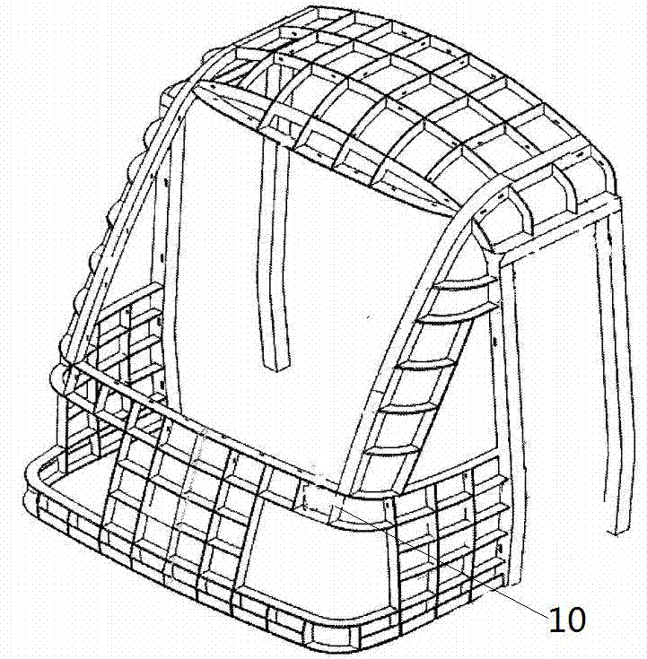 Cab structure of urban rail