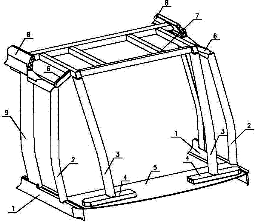 Cab structure of urban rail