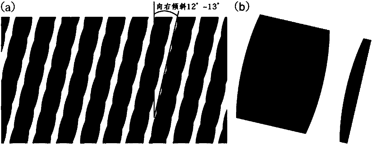 Black-white multi-shape eyelet arc-shaped slit type naked-view 3D image-displaying film