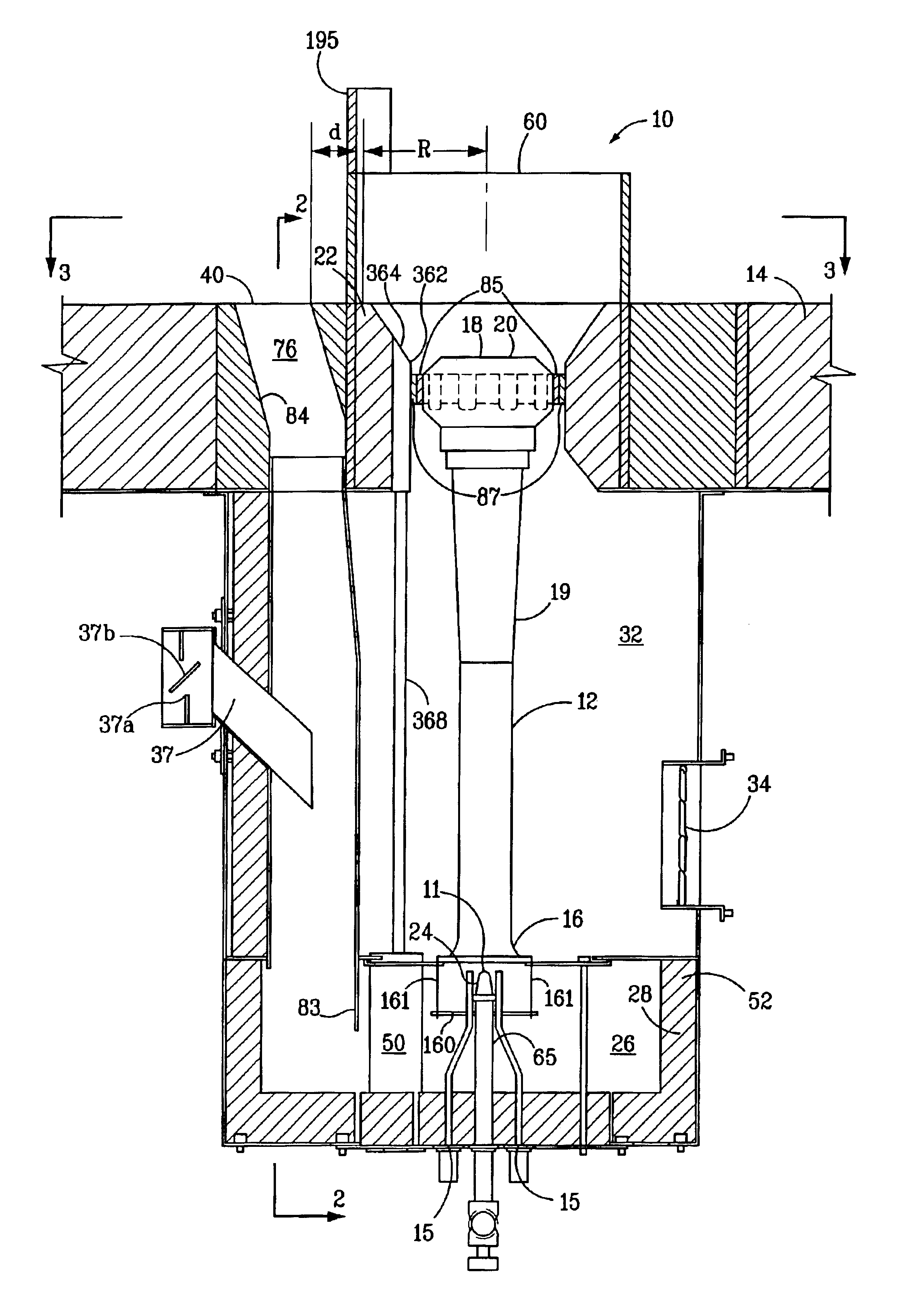 Burner with low NOx emissions