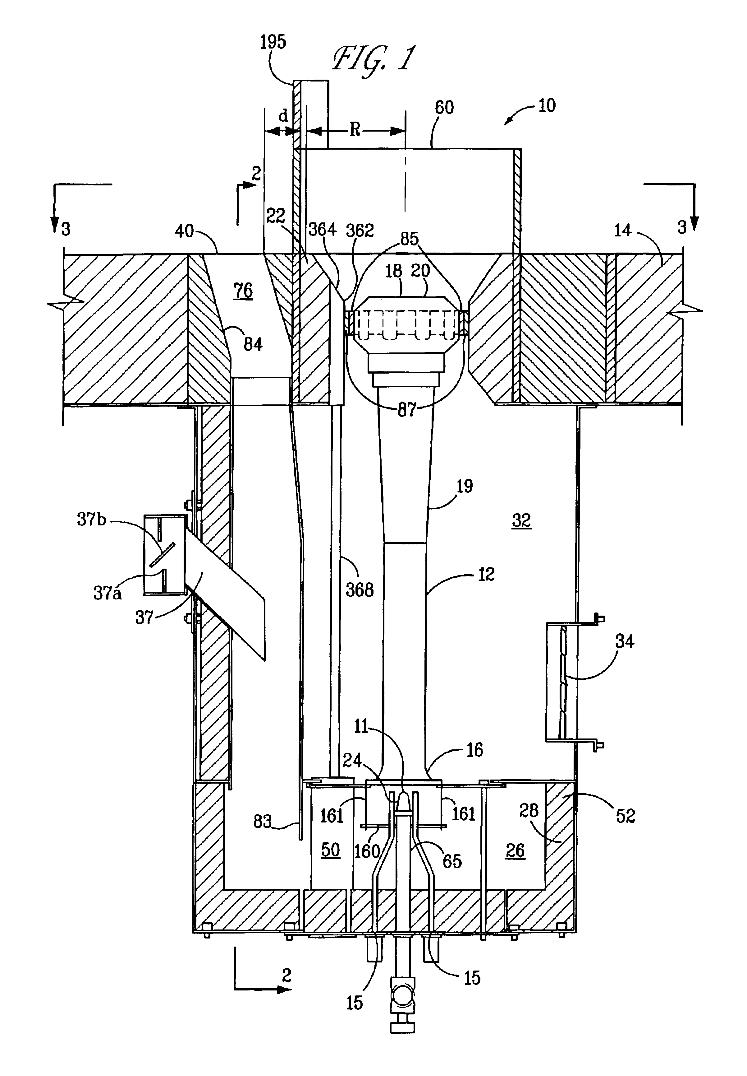 Burner with low NOx emissions