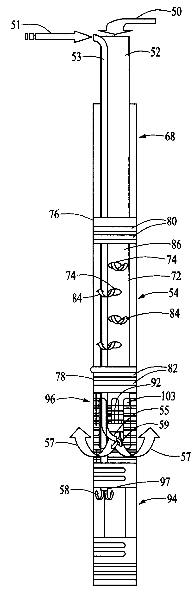 Chemical injection using an adjustable depth air sparging system