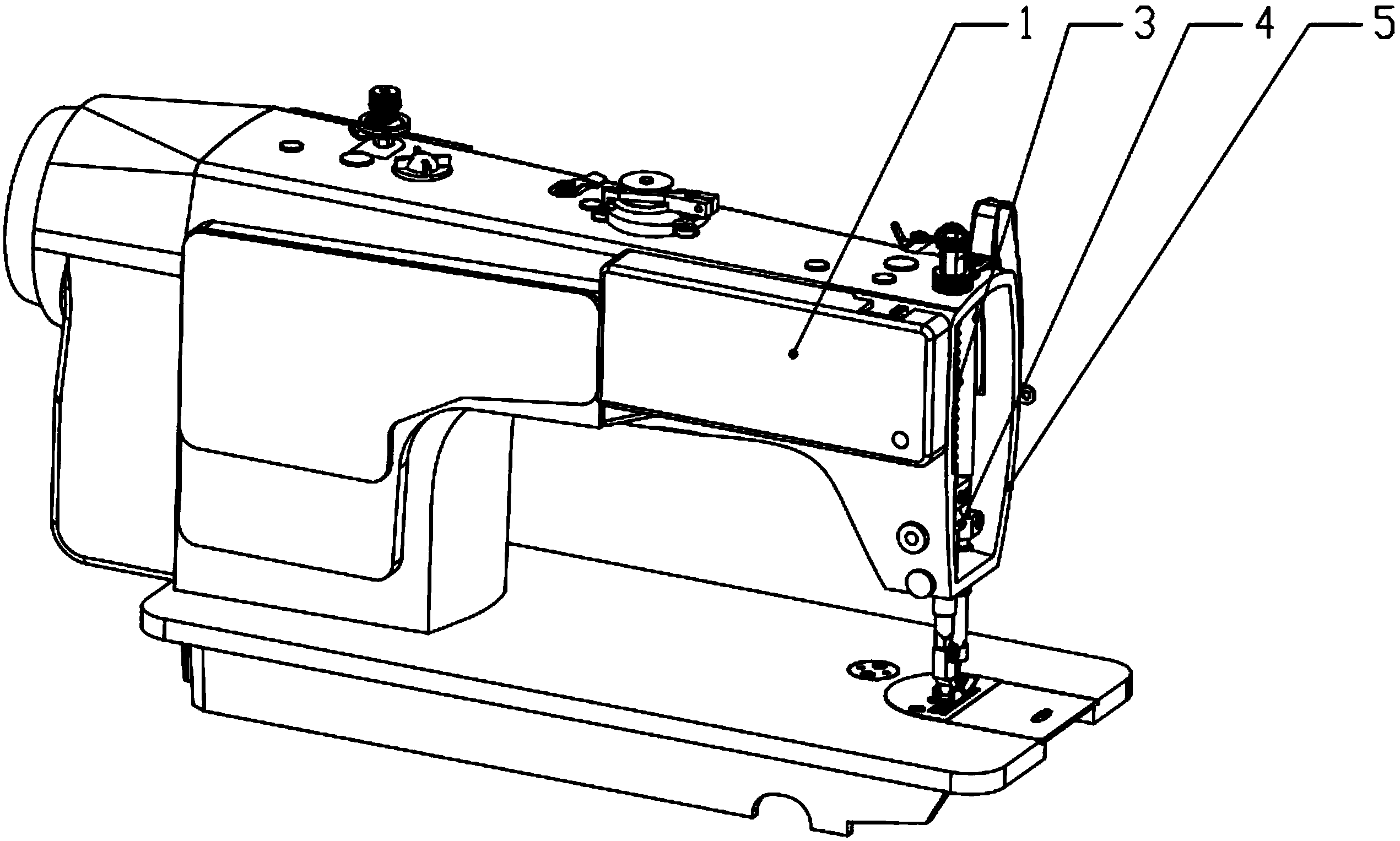 Sewing machine frame and sewing machine pressor foot lifting device thereof