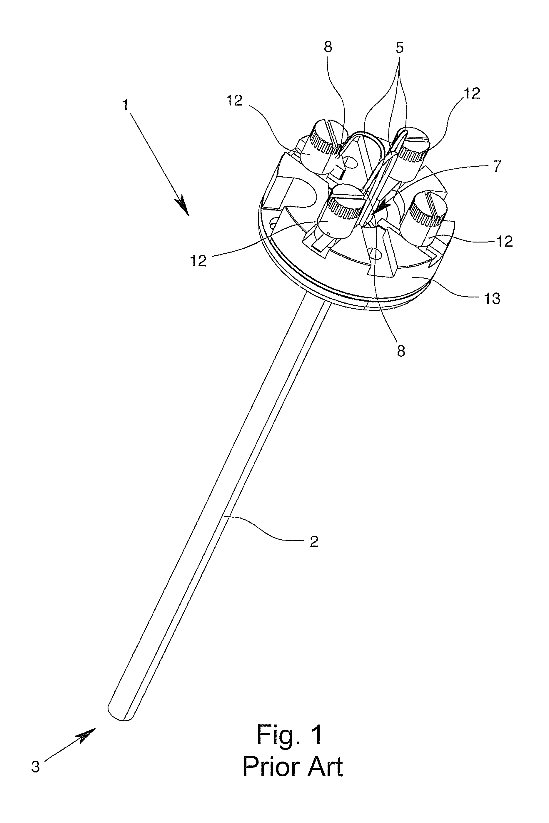 Temperature detector for a contact thermometer