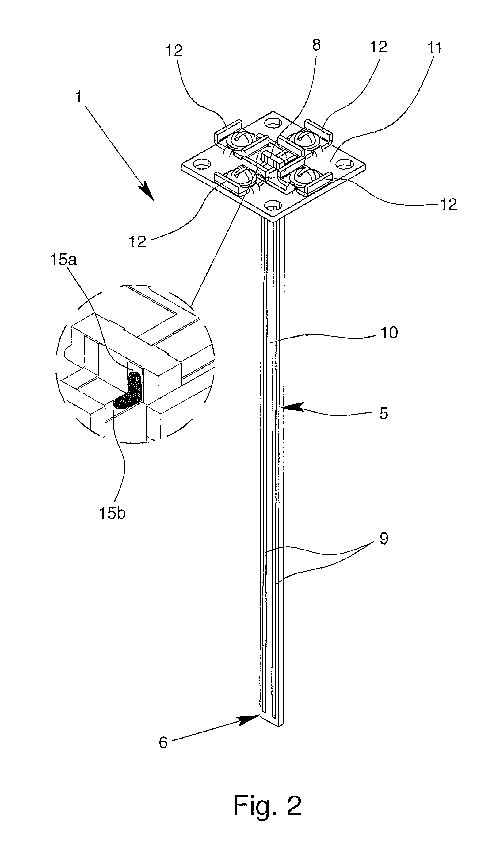 Temperature detector for a contact thermometer