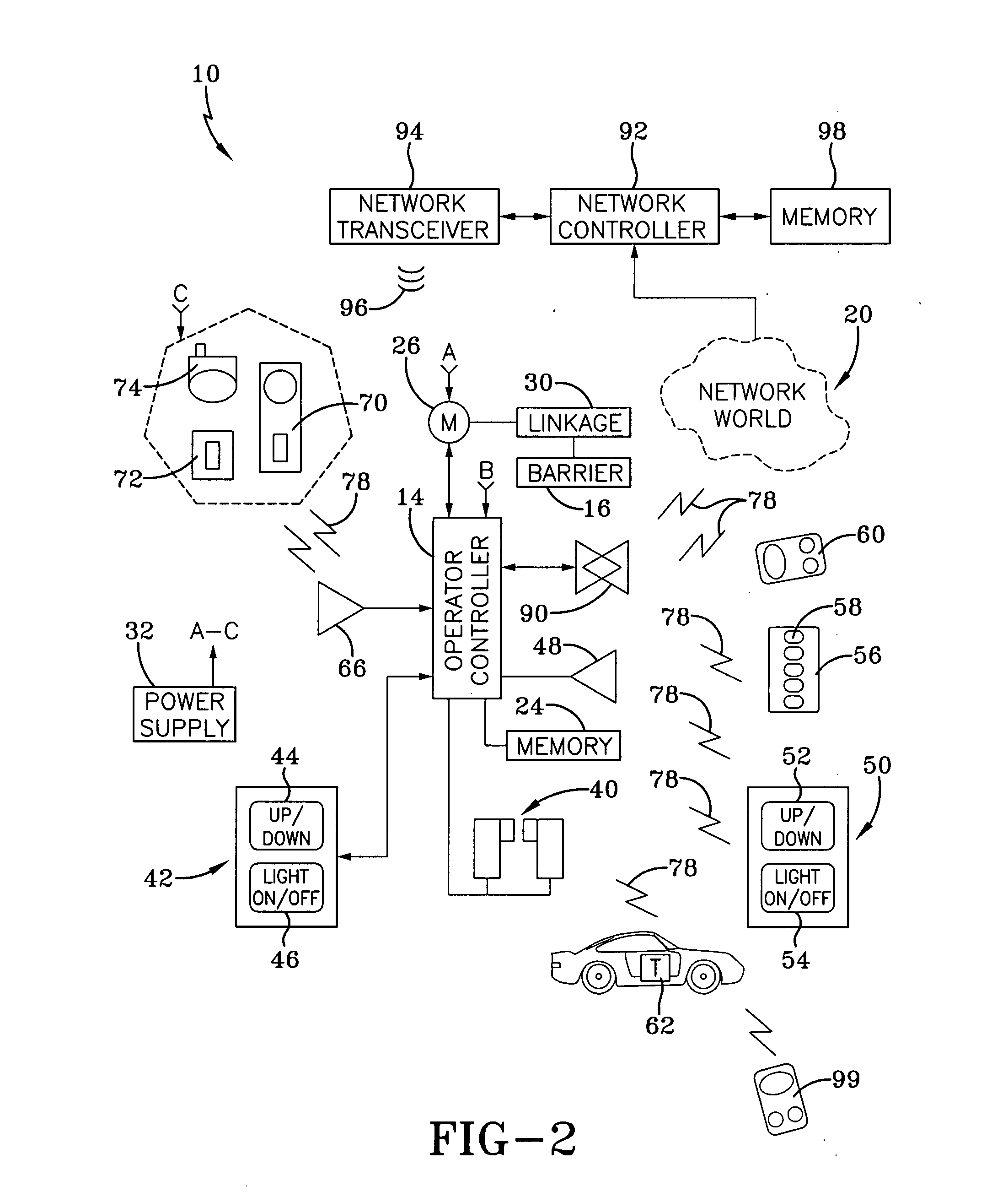 Networked movable barrier operator system