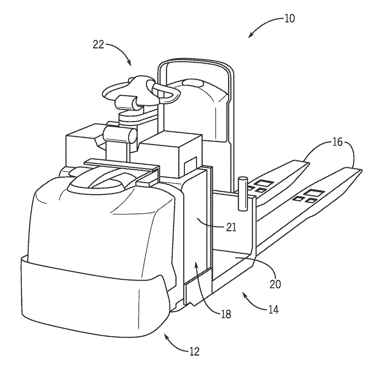 Systems and methods for a material handling vehicle with a floor suspension