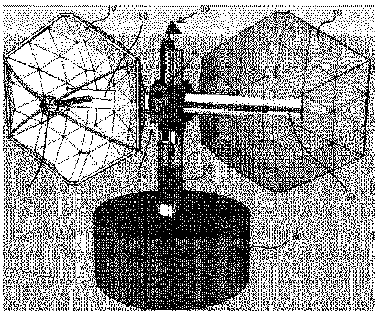 Merged/combined power generation system using solar heat and wind power