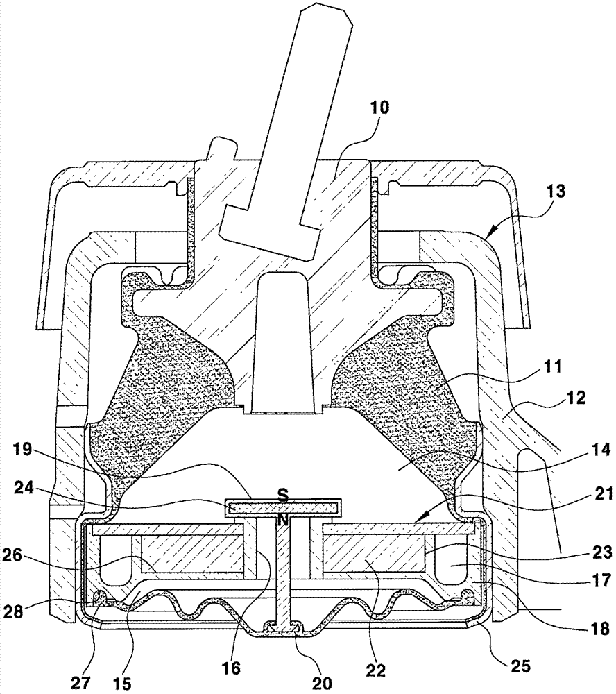 Engine mount for vehicle