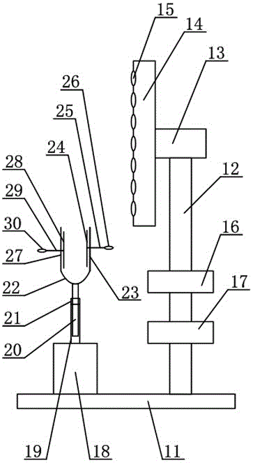 Plastic rack surface laminating device