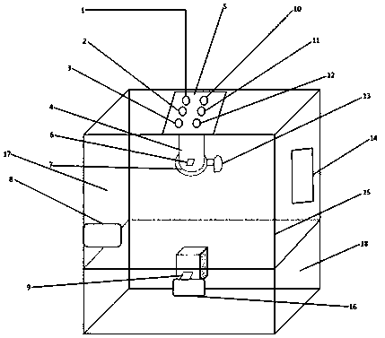 Method for measuring rock density by using acoustic wave characteristics and device