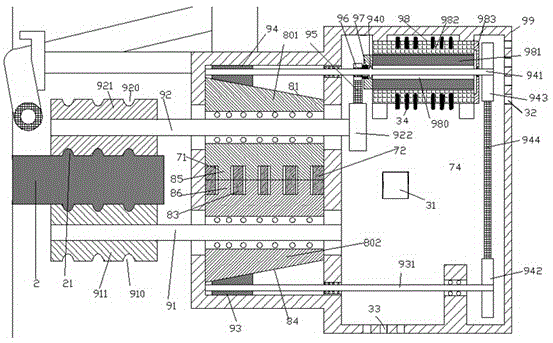 Good-heat-dissipation automatic cleaning maintaining device used for bridge