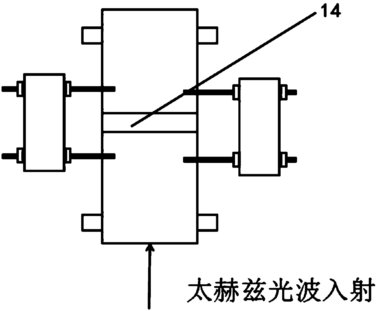 Magnetic field-regulated terahertz wave modulator and manufacturing method thereof