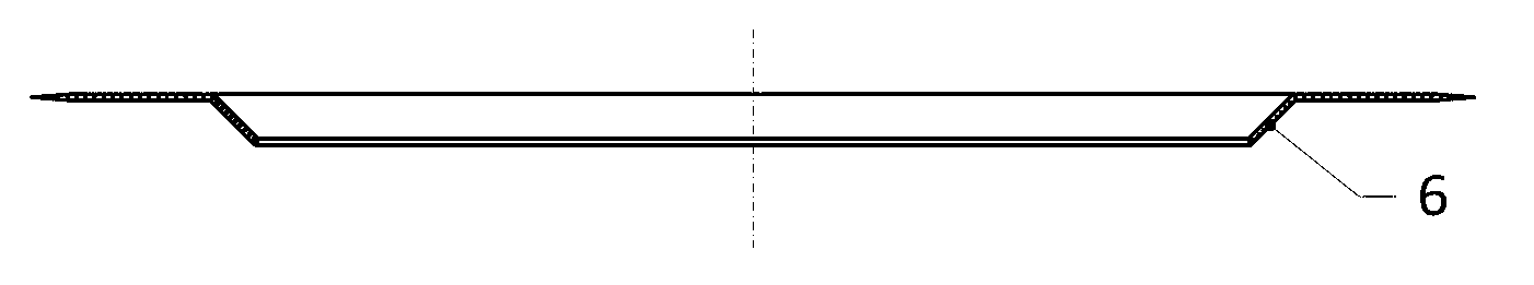 Thin-film sealing-in structure of high-temperature-resistant and high-strength glass tube and metal piece