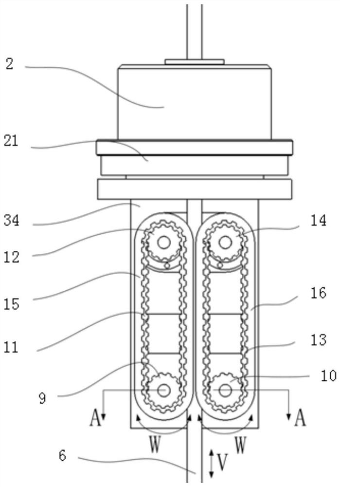 Compact endoscope surgical robot end driving structure