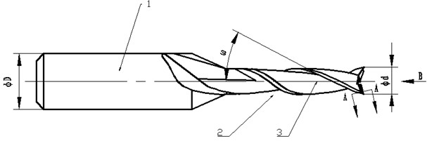 Milling cutter for processing flexible board and forming process thereof