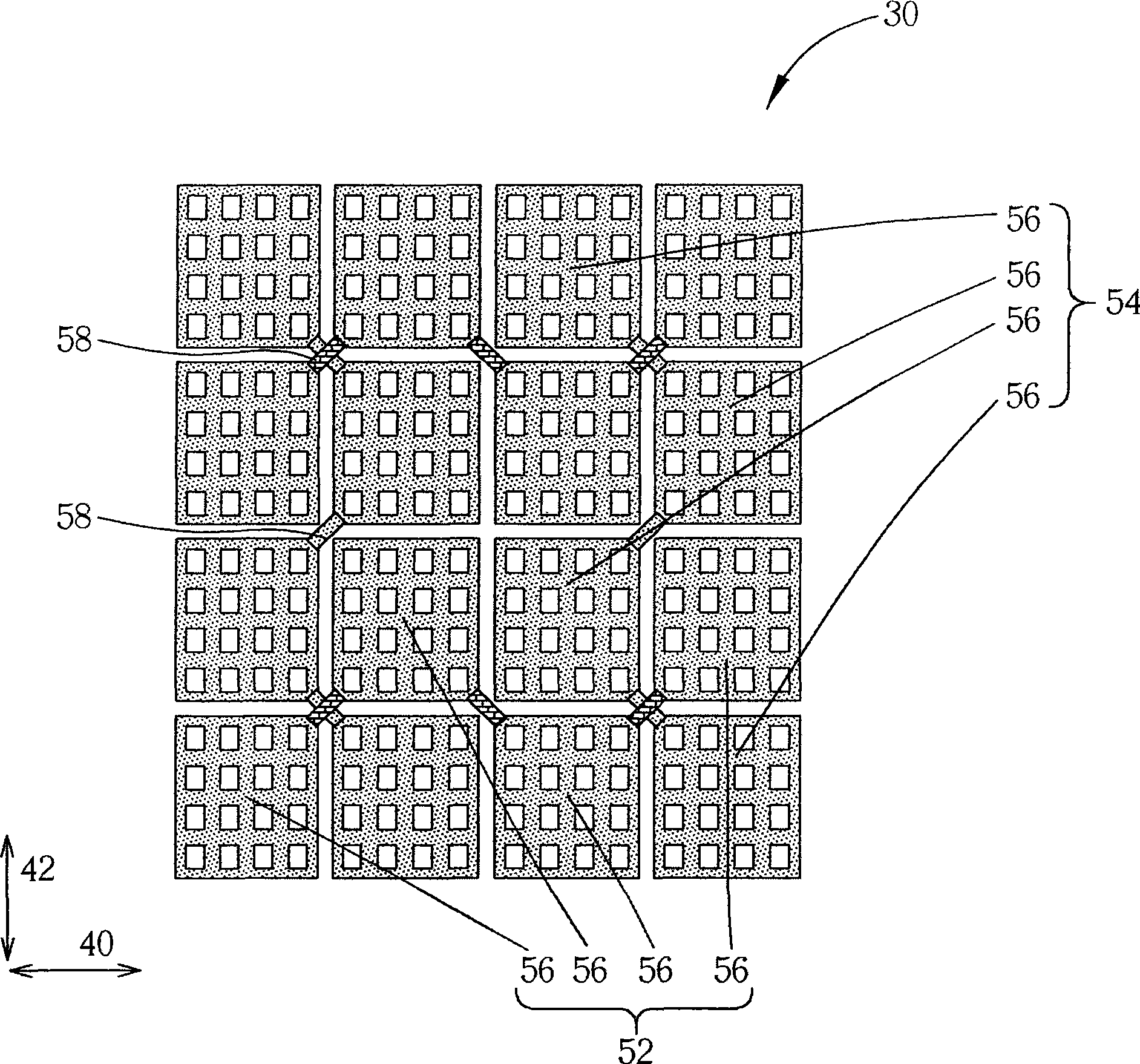 Structure of touch control type apparatus and touch control type display panel