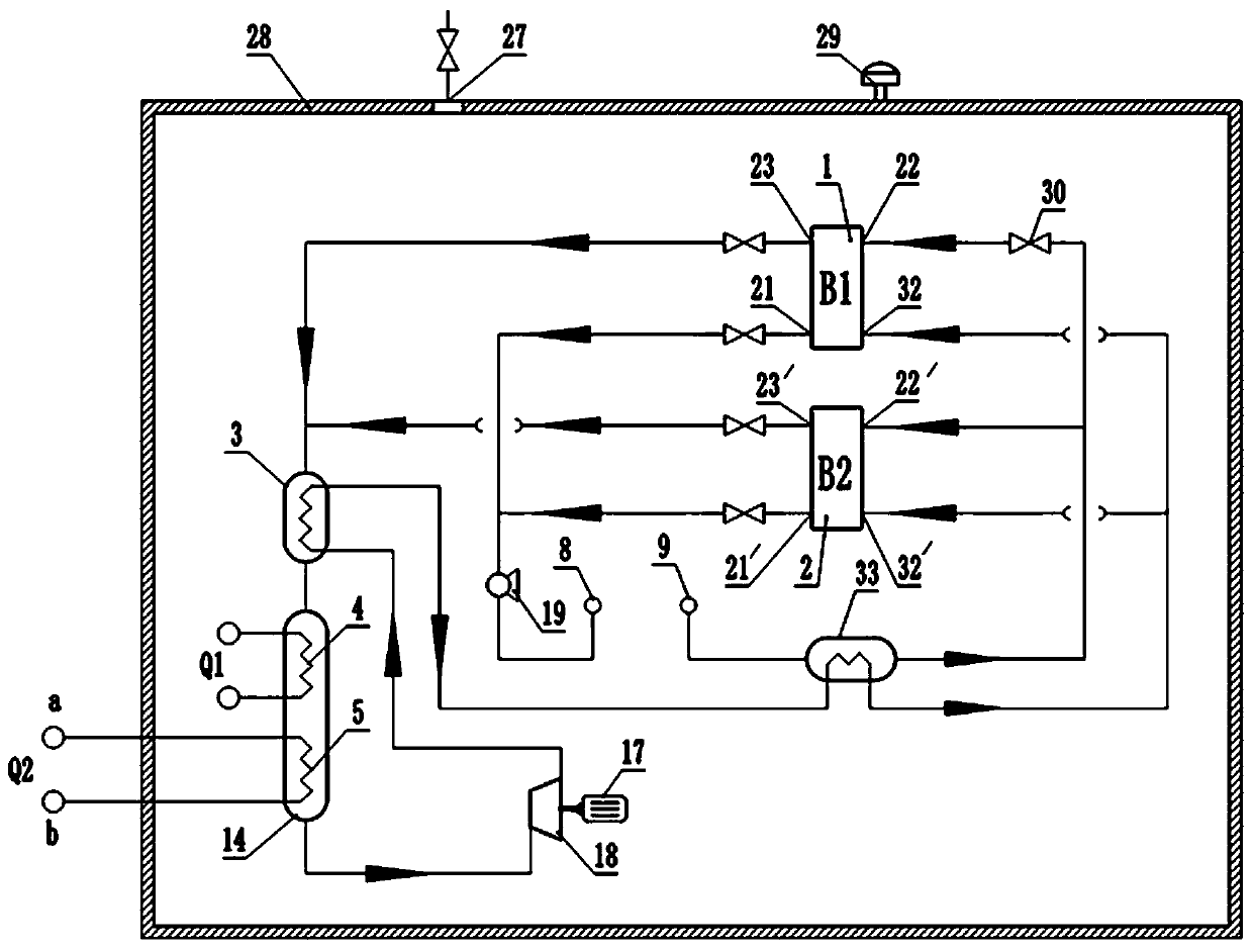 Metal hydride low-temperature cycle work and oxygen generation system