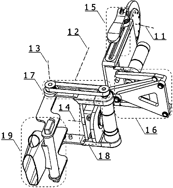 Upper-limb exoskeleton robot four-degree-of-freedom forearm