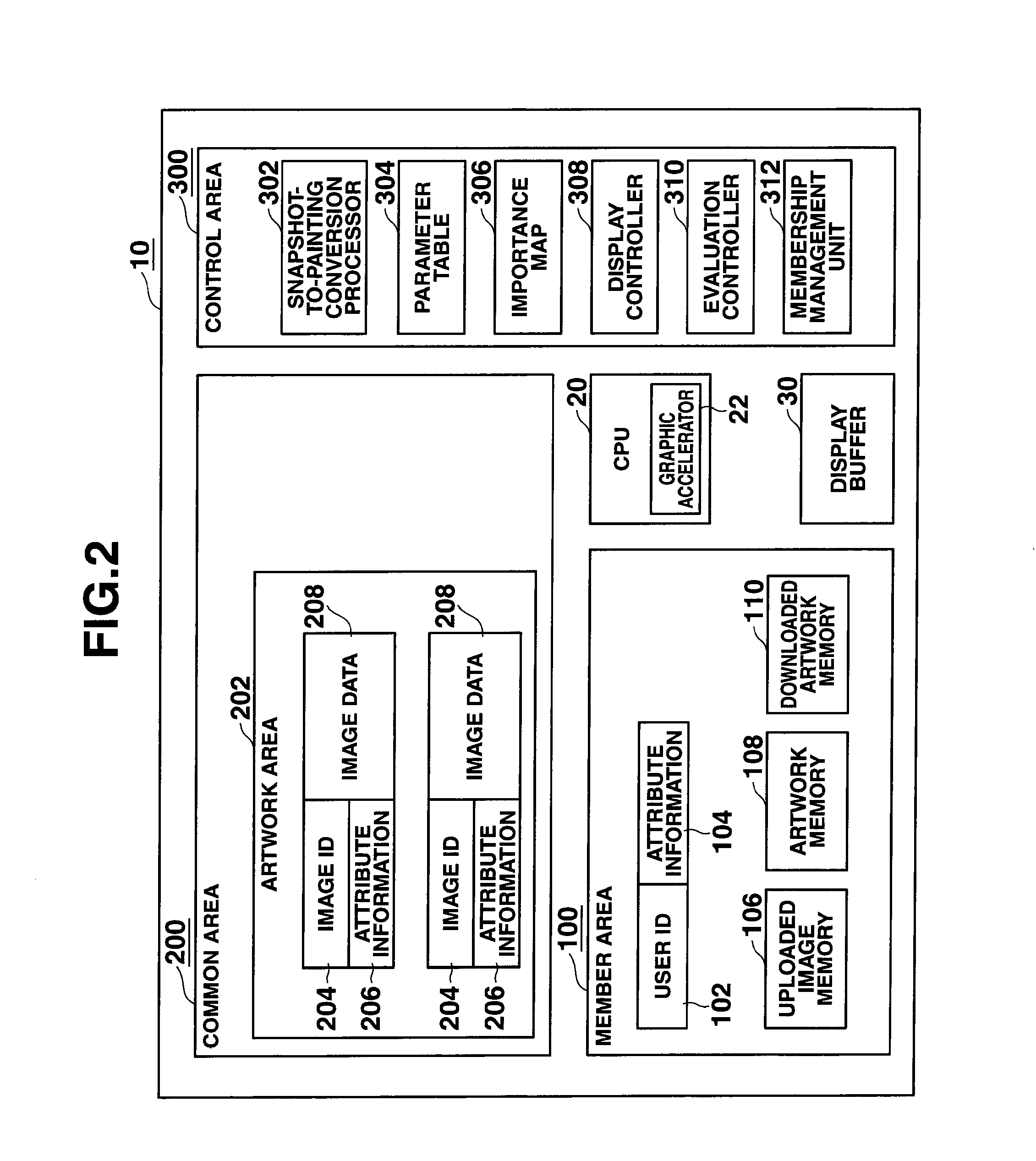 Image display method, server, and image display system