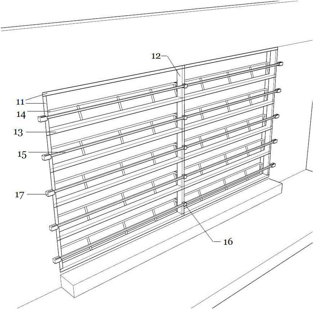 Back-mounted greening wall construction method