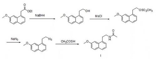 Preparation method of agomelatine intermediate