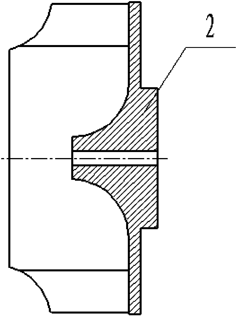 Method for manufacturing major diameter enclosed impeller