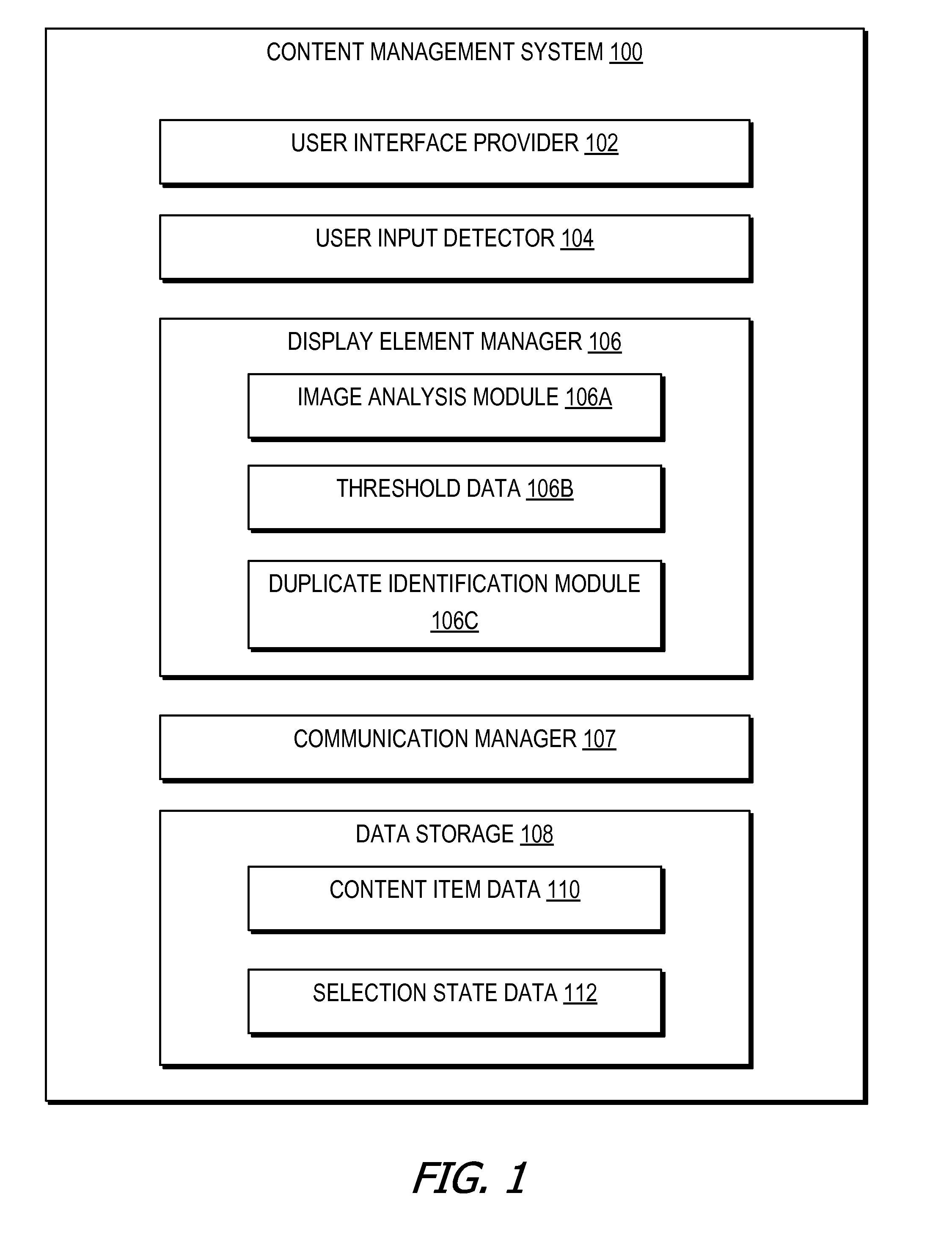 Techniques for collapsing views of content items in a graphical user interface