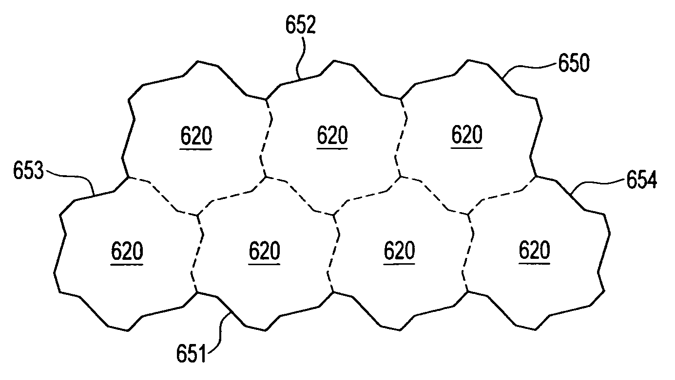 Irregular, tessellated building units