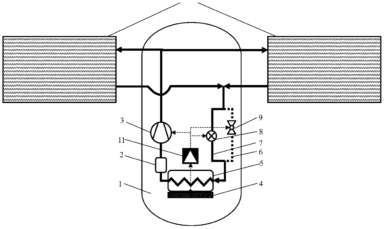 A space-borne composite heat dissipation system and its control method