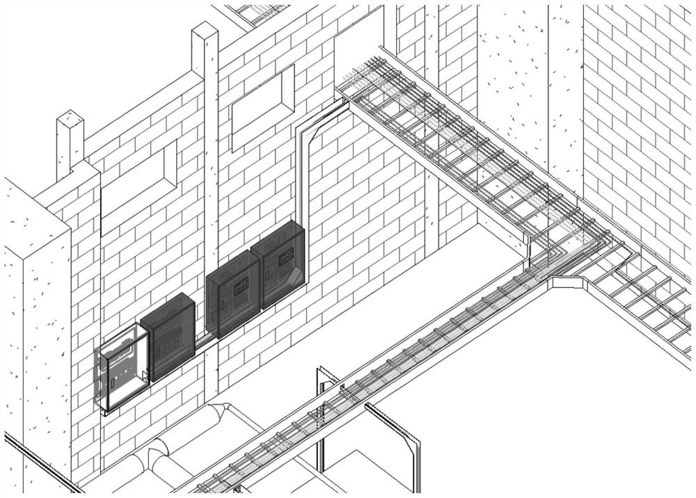 BIM cable bridge intelligent wiring method based on inventory table