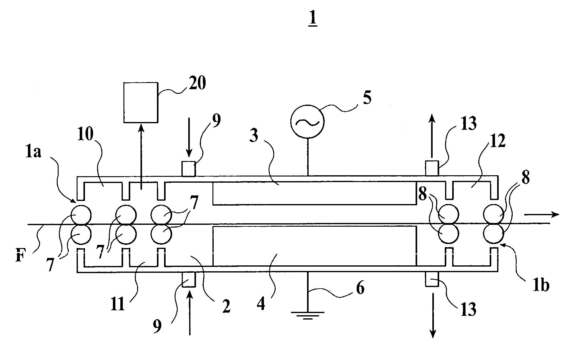 Film forming method employing reactive and reducing gases and substrate formed by the method