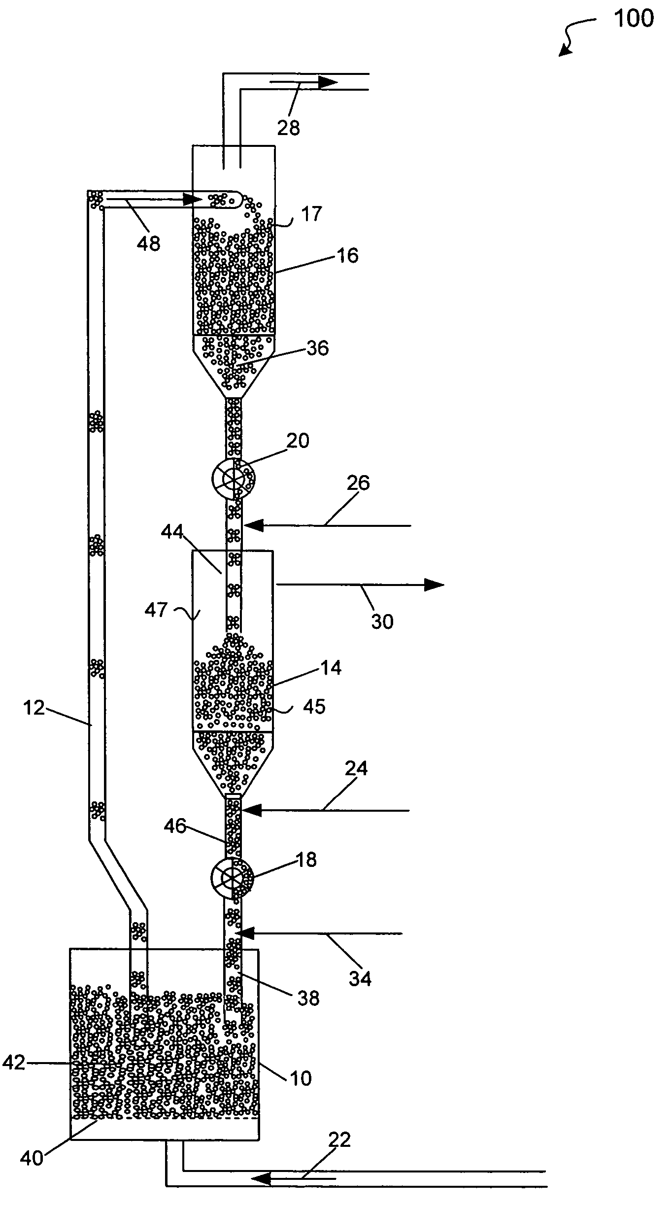 Apparatus for removing undesirable components from a contaminated solution containing both desirable and undesirable components