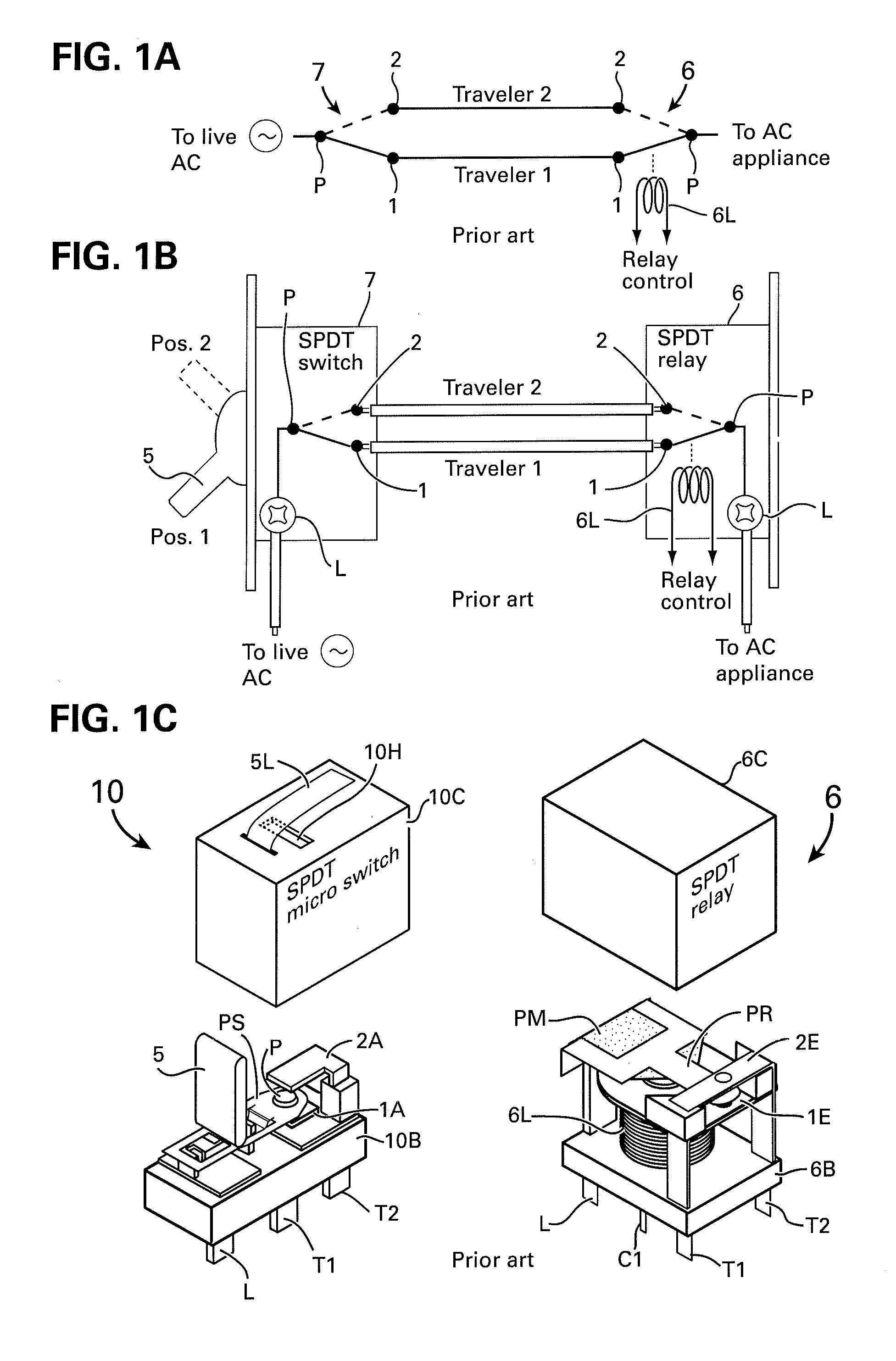 Mechanical latching hybrid switches and method for operating hybrid switches