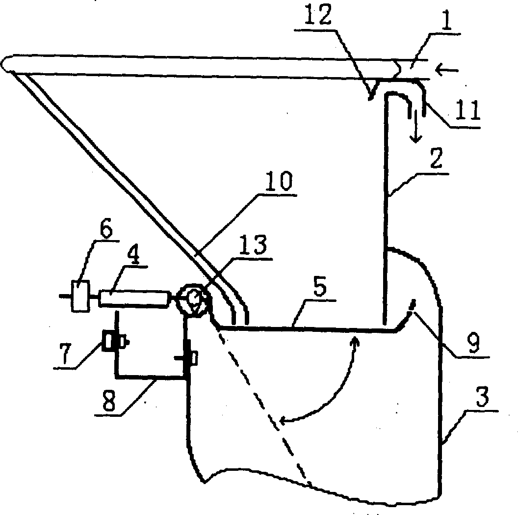 Automatically inverting and overturning type toilet seat