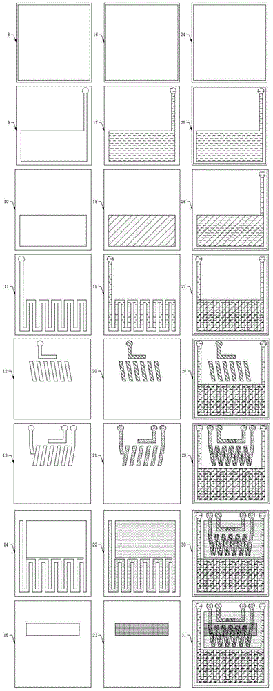 Internal temperature-humidity-heat flow density distribution measuring insertion sheet of fuel cell