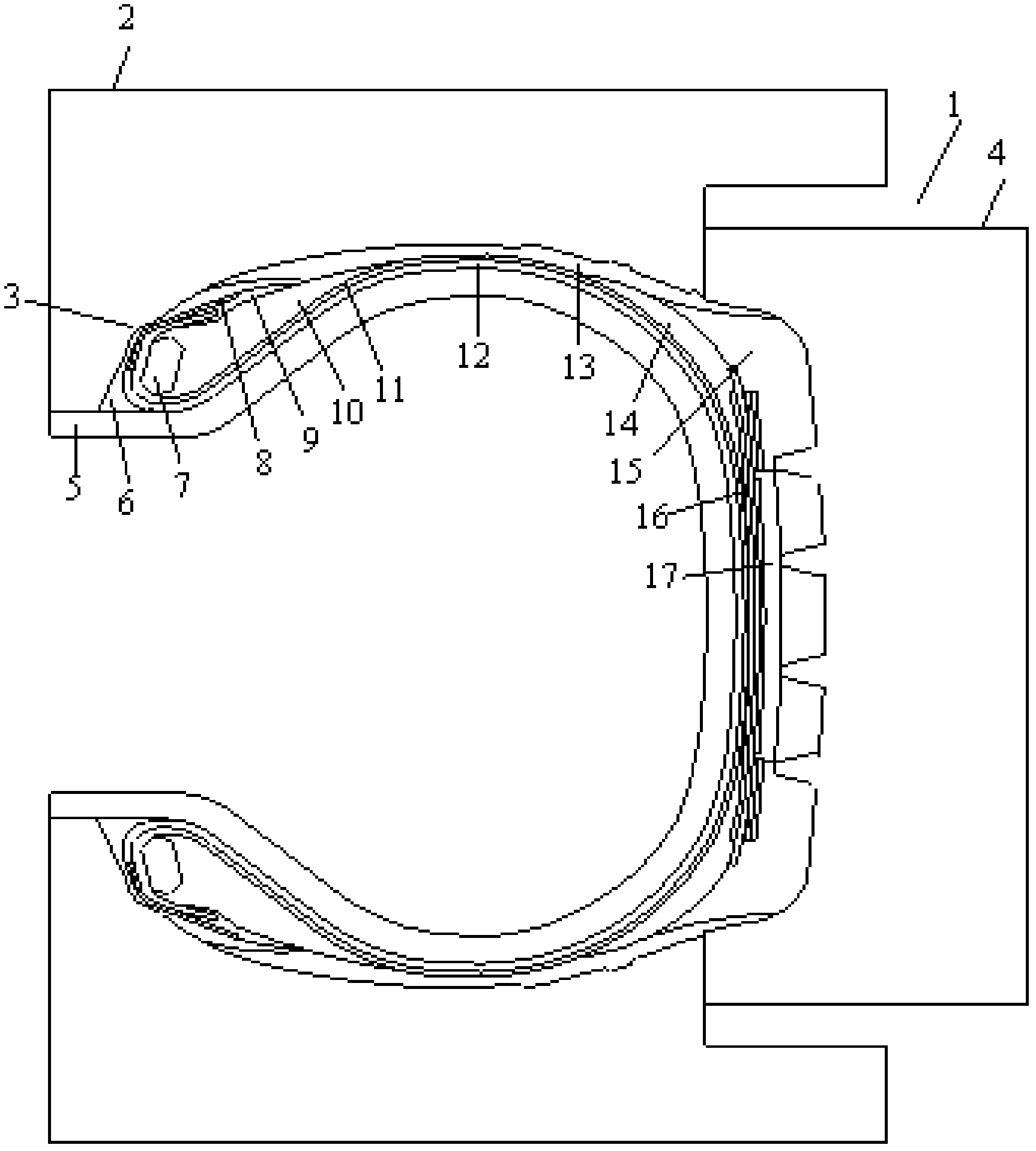 Method for simulating vulcanization of all-steel radial tire