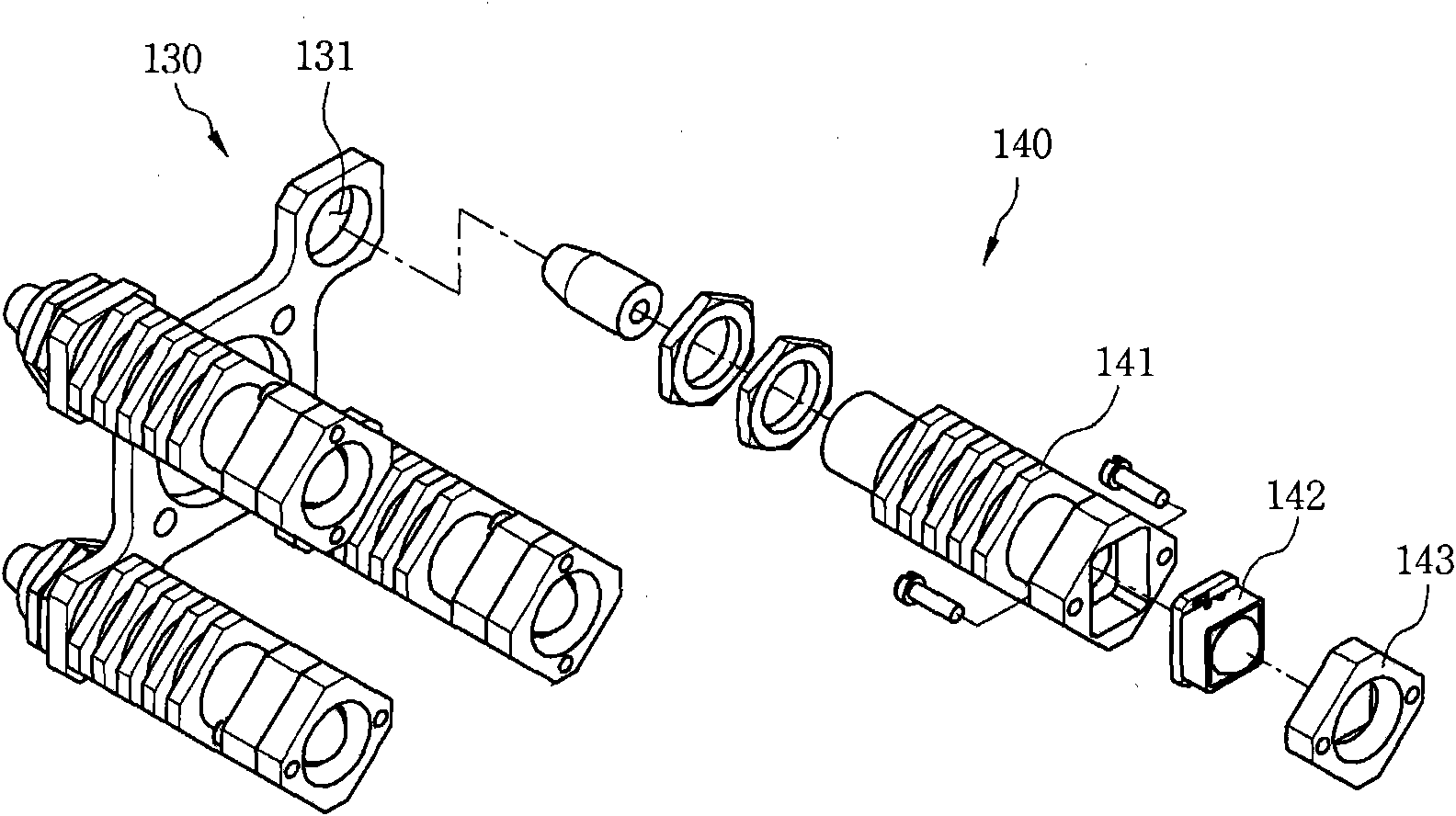 Inspecting device including detachable probe