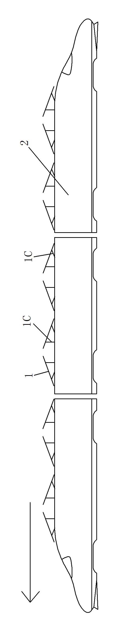 Crosswind hazard inhibition method of train and device thereof